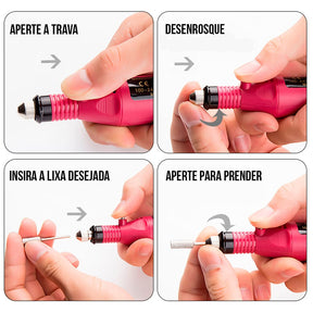 Lixadeira Elétrica de Unhas Manicure Pedicure