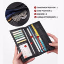 Carteira Grande Bison Denim Couro Legítimo Porta Cartões Knox