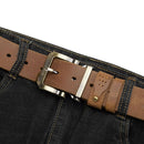 Cinto Bison Denim Couro Legítimo Original Cowboy