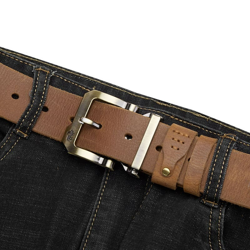 Cinto Bison Denim Couro Legítimo Original Cowboy