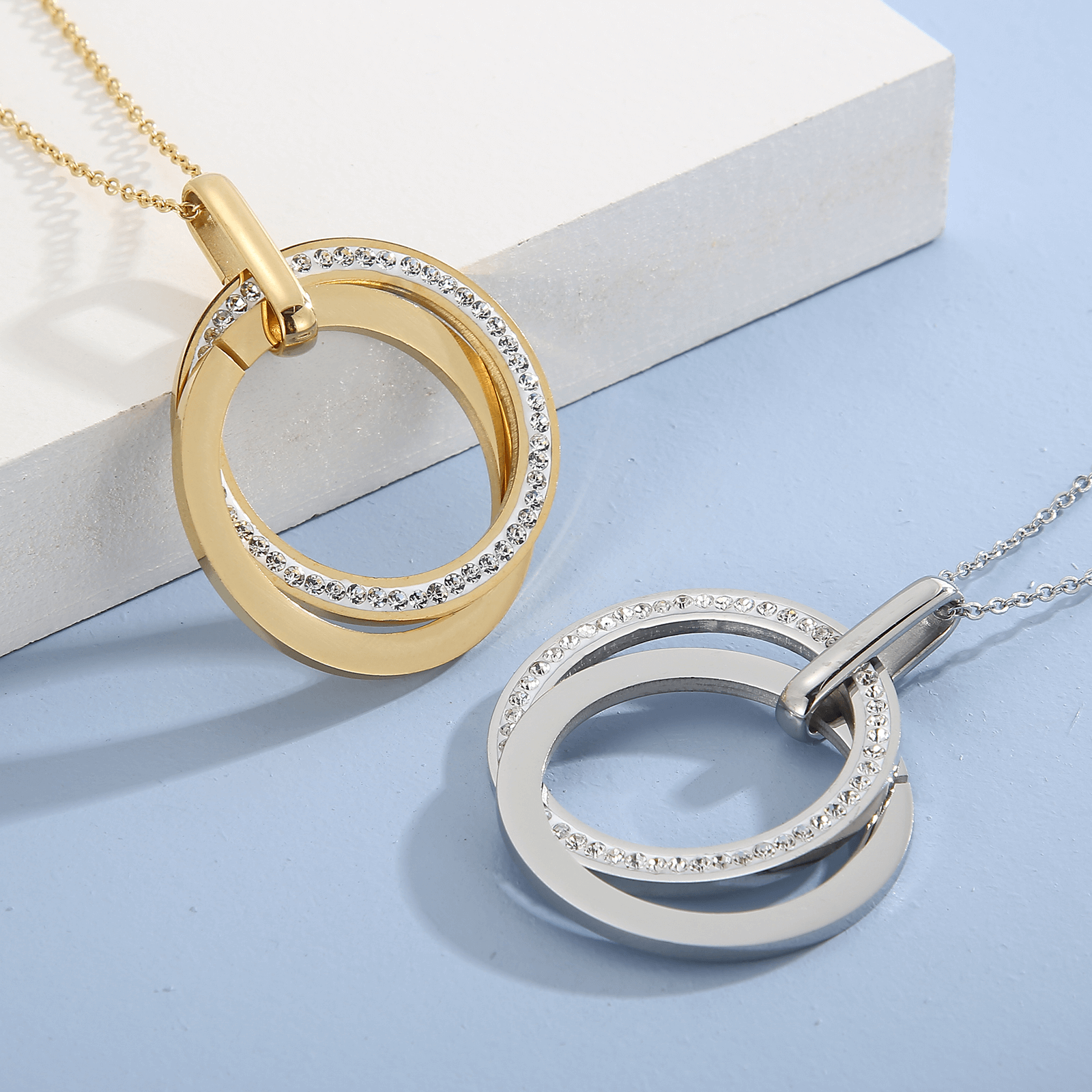 Conjunto Semijoia Colar e Brinco 