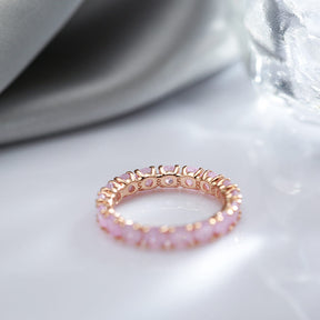 Anel Feminino Com Pedras de Zircônias Naturais