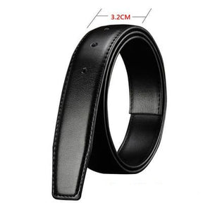 Cinto Sem Fivela Masculino Couro Legítimo Preto