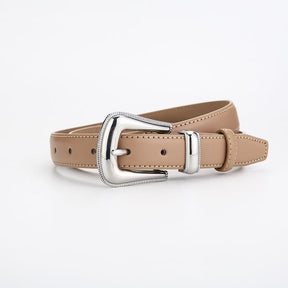 Cinto Feminino em Couro Legítimo Fino Design Luxo