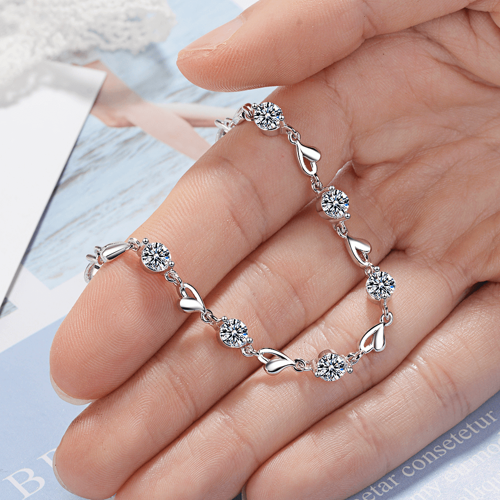 Pulseira Feminina de Prata