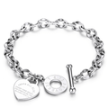 Pulseira Feminina Com Pingente Coração