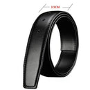 Cinto Sem Fivela Masculino Couro Legítimo Preto