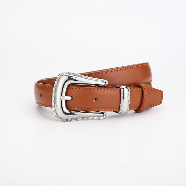 Cinto Feminino em Couro Legítimo Fino Design Luxo