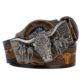 Cinto Country Masculino de Couro Legítimo