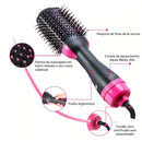 Escova Secador 3 em 1 Seca Alisa Faz Cachos 360º One Step