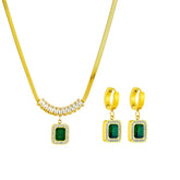 Conjunto Semijoia Colar e Brinco