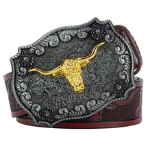 Cinto Country Masculino de Couro Legítimo Texas