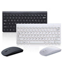 Kit Teclado e Mouse Sem Fio para PC 2.4g Ultra Fino Wireless