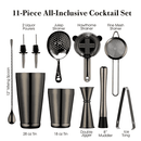 Kit Bartender Barman Premium Coqueteleira Profissional Pçs Inox Especiais Drinks Coquetéis