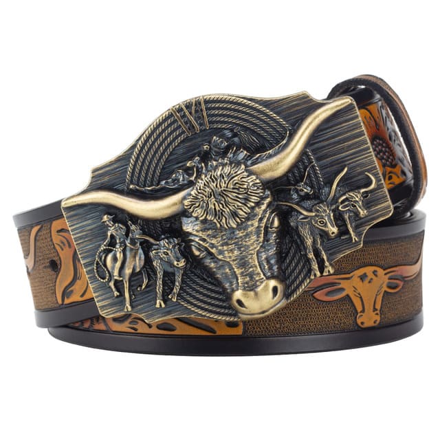 Cinto Country Masculino Caramelo