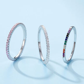 Anel Feminino Minimalista de Prata 925