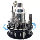 Kit Barman Coquetel 750ml Profissional Rotativa Aço Inoxidável Premium