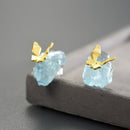 Brinco Feminino de Borboleta em Prata 925