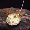 Colar Feminino em Prata 925 com Pingente de Paisagem