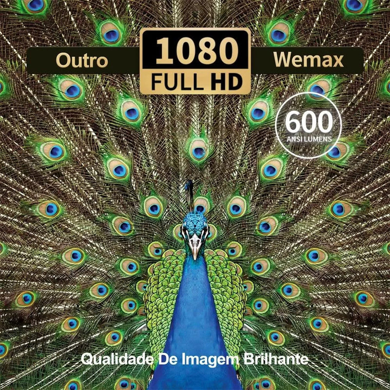 Mini Projetor Wemax Go Advanced 600 Laser Portátil Full HD 1080p 4K