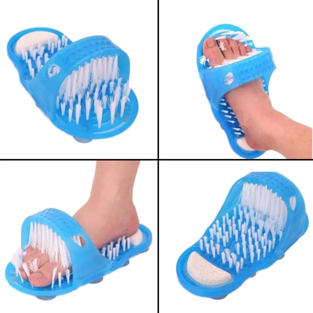 Limpador de Pés Chinelo com Escova Brush Slipper