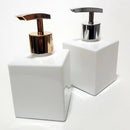 Kit Sabonete e Difusor Decoração Luxo Modelo Cubo Branco 250ml