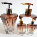 Kit Sabonete e Difusor Decoração Luxo Modelo Elegance Marrom Degrade 200ml