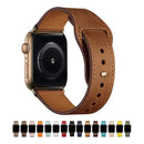 Pulseira de Couro Legítimo para Apple Watch IWO 38/40mm 42/44mm