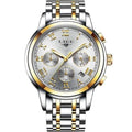 Relógio Masculino Lige Fashion Luxury cor Golden White