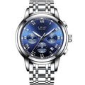 Relógio Masculino Lige Fashion Luxury cor Silver Blue