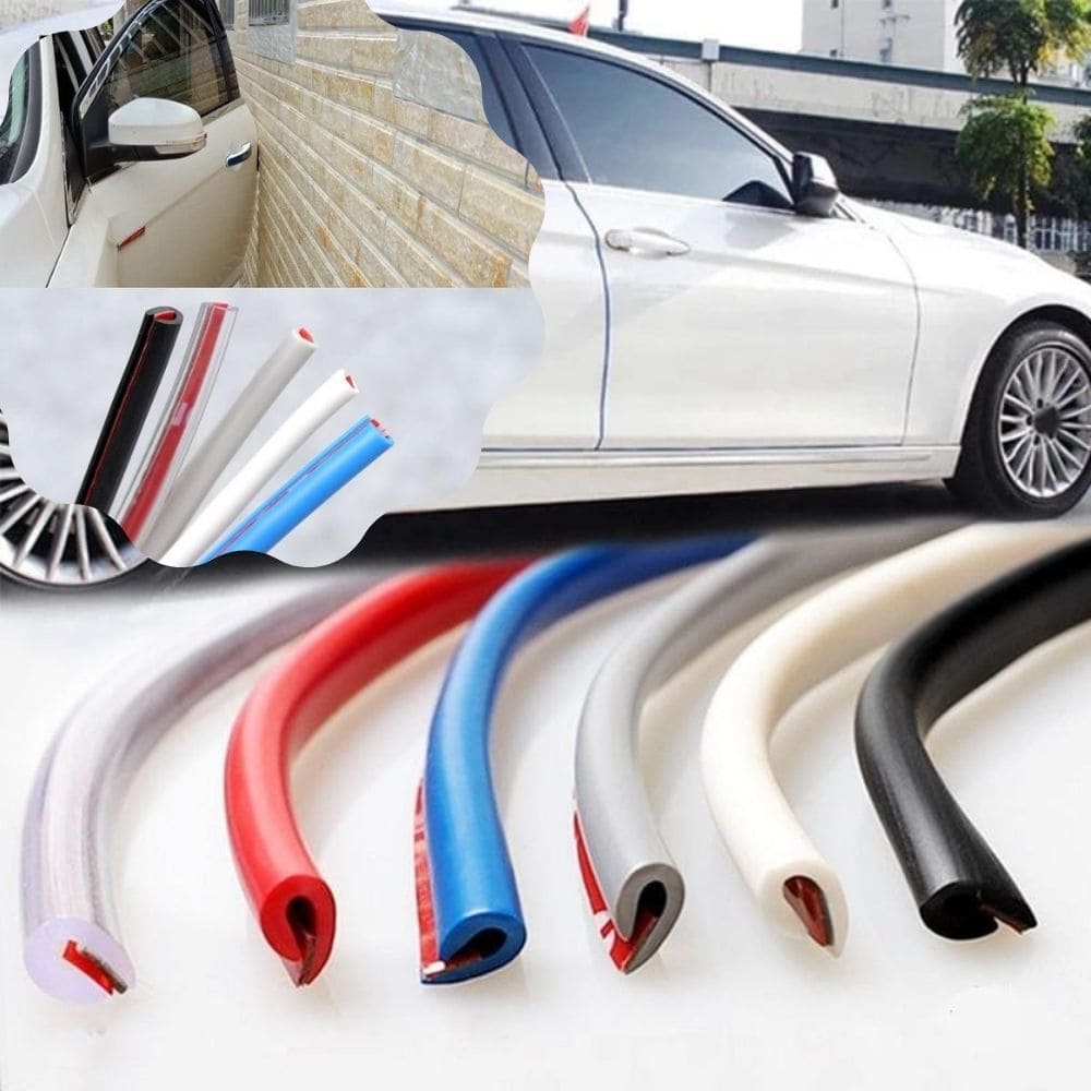Protetor de Bordas para Portas de Carro Borracha de Proteção Veículo Universal