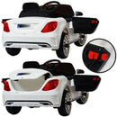 Mini Carro Elétrico Infantil Mercedes Branco Controle Remoto