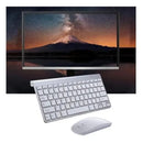 Kit Teclado e Mouse Sem Fio para PC 2.4g Ultra Fino Wireless