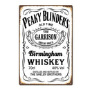Quadro Metálico Peaky Blinders Birmingham Whiskey The Garrison