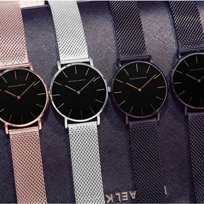Relógio Feminino de Luxo Hannah Martin Quartzo À Prova D'Água Minimalista