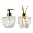 Kit Lavabo Banheiro Estrela Luxo com Difusor Saboneteira e Bandeja Espelhada