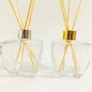 Kit Sabonete e Difusor Decoração Luxo Modelo Vidro Estrela Transparente 280ml