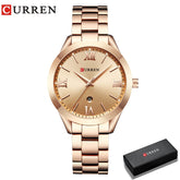 Relógio de Pulso Feminino Luxo Curren