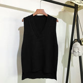 Colete Feminino Gola V Moda Outono Inverno Pateekate