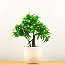 Vasos com Plantas Artificiais Bonsai para Decoração