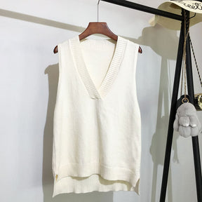Colete Feminino Gola V Moda Outono Inverno Pateekate