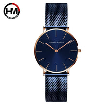 Relógio Feminino de Luxo Hannah Martin Quartzo À Prova D'Água Minimalista