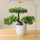 Vasos com Plantas Artificiais Bonsai para Decoração
