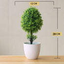 Planta Artificial Bonsai Colorido com Vaso para Decoração