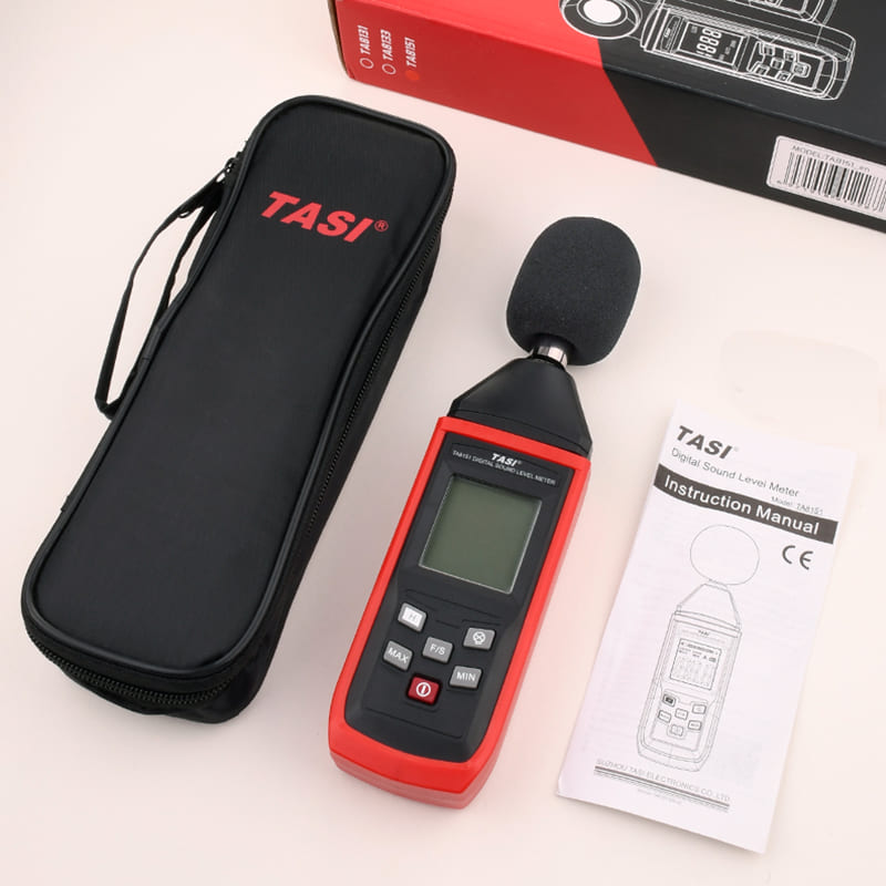 Compre Tasi TA8152A LCD Pantalla Nivel de Sonido Digital Medidor de Ruido  Medición Del Detector de Audio Volumen de Decibelio en China