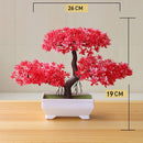 Planta Artificial Bonsai Colorido com Vaso para Decoração