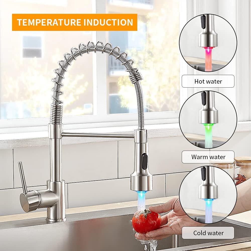 Torneira Flexível para Cozinha com Misturador de Água