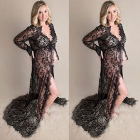 Vestido de Renda para Gestante Grávida Ensaio Fotografia