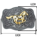 1x Cinto Masculino de Couro Legítimo Modelo Cavalo