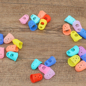 Kit Protetores para Dedos Silicone Tocar Violão Guitarra Baixo